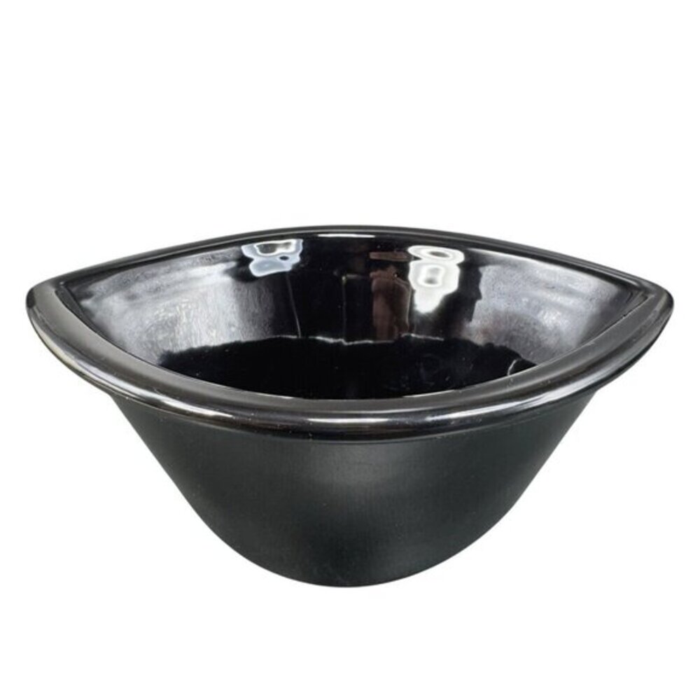 Tabletops Unlimited URBAN‎ GRAFFITI Frost Oval Black Dish Bowl Hand Painted Bowl